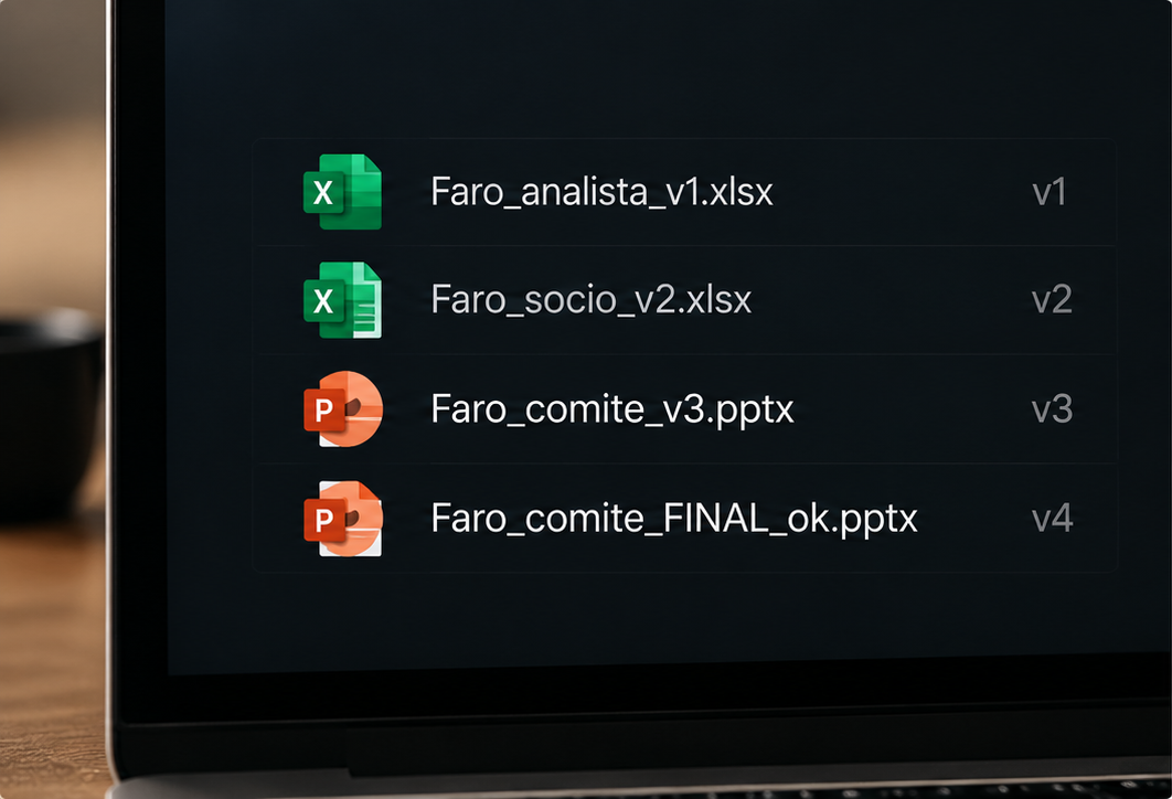 Versiones del mismo análisis de Faro